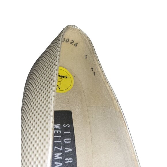 Vintage Stuart Weitzman Pumps Women Sz 8W Block Heel Copper 80s‎ Designer Work - Picture 8 of 8